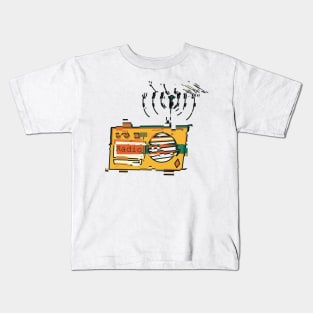 Radio Transmission Gliching Kids T-Shirt